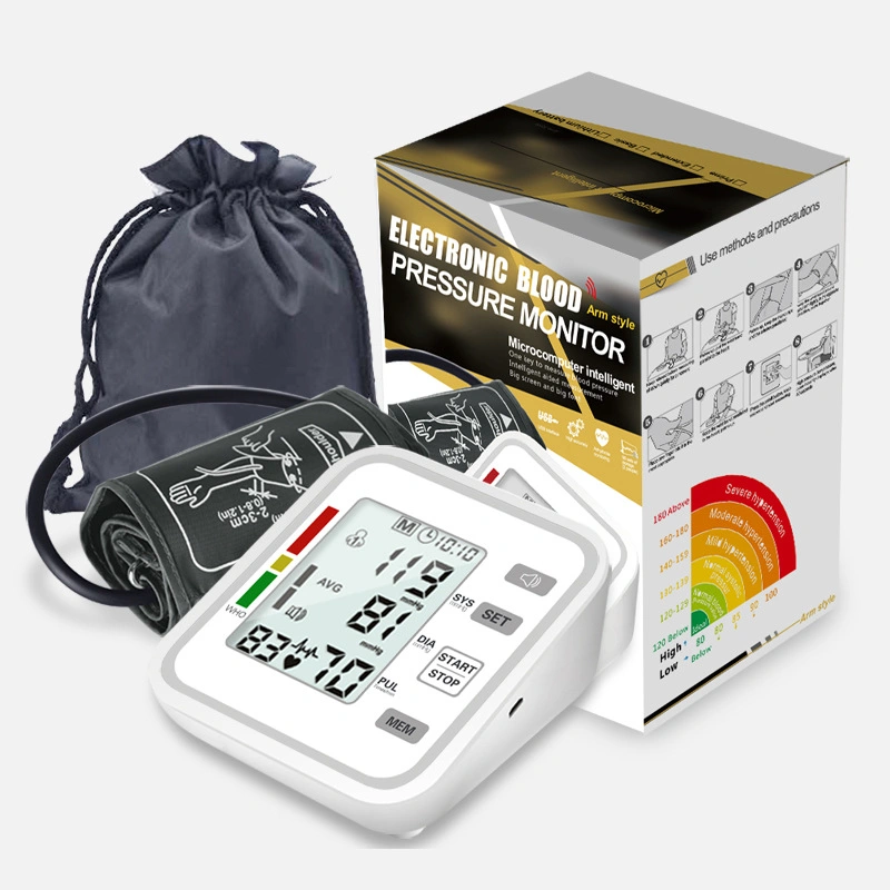 LED Heart Rate Accept OEM Carton Box Blood Preessure Bp Monitor