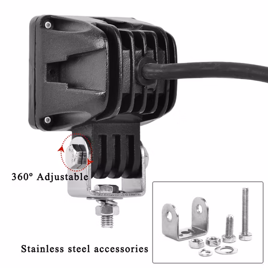 4 LED 오토바이 조명 12V 10W 전자 자전거 헤드라이트